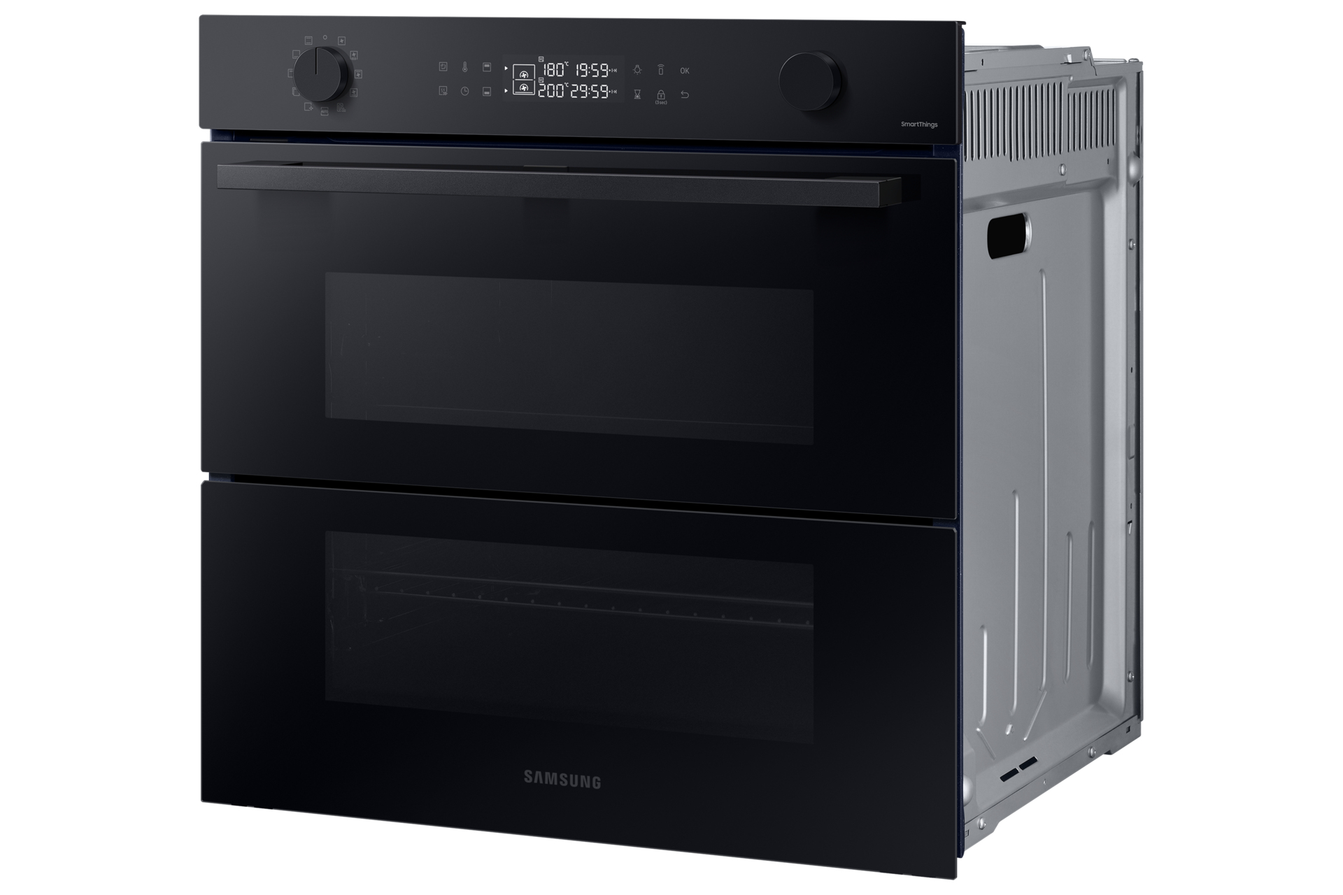 Dual Cook Flex Einbaubackofen, 76 ℓ, A+, Pyrolyse, Schwarzes Glas, Serie 4
