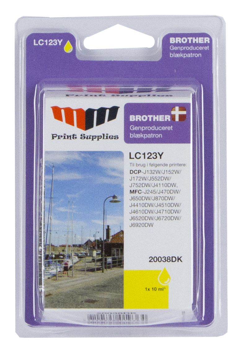 MM Yellow Inkjet Cartridge (LC123Y)