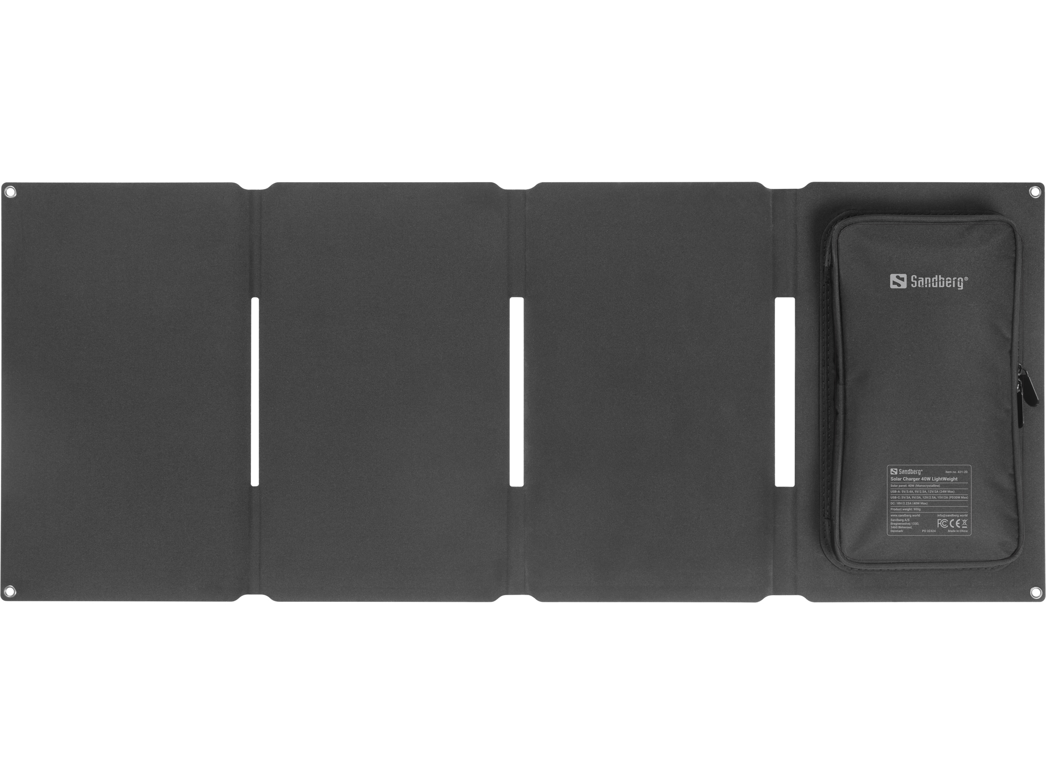 Resim Sandberg Solar Charger 40W Hafif Siyah