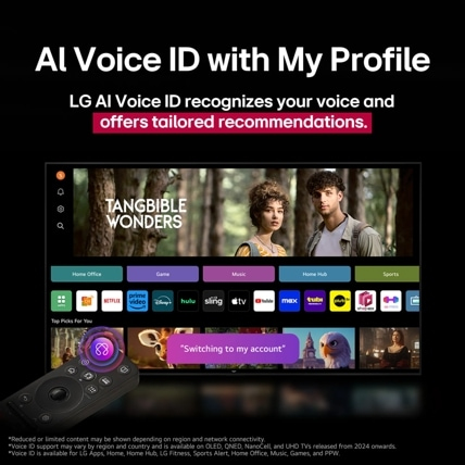 LG OLED evo AI 42 Inch C5 4K Smart TV 2025 - Wall mount version – image 8