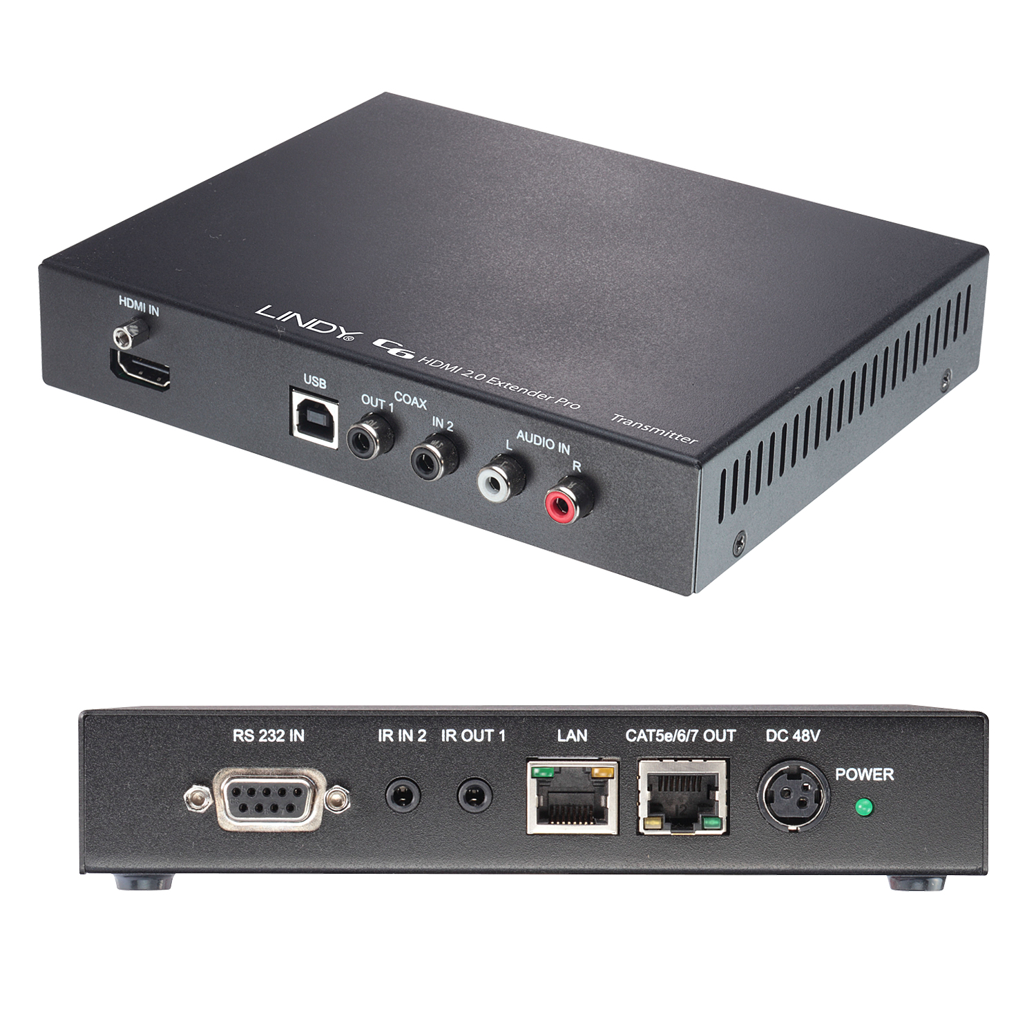 Lindy 38200 AV extender AV transmitter & receiver Black – image 1