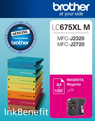 Brother LC675XLM ink cartridge 1 pc(s) Original Magenta