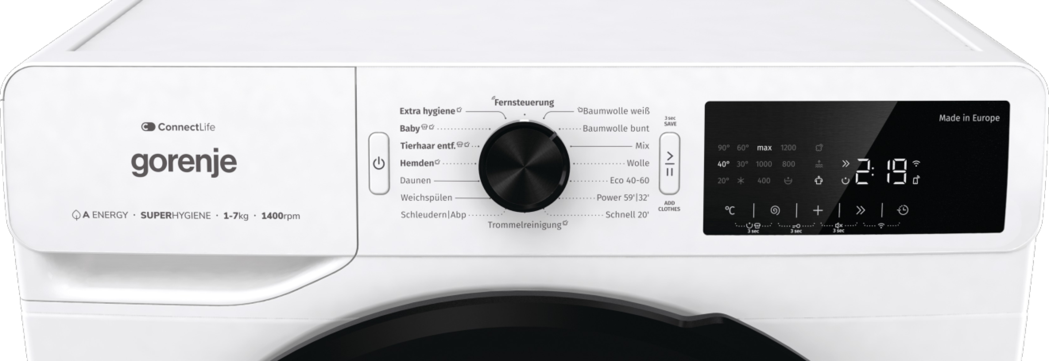 Gorenje WGPNEI74A1DTS — vue 1 sur 8