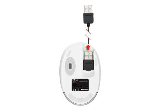 Trust Retractable Optical Mini Mouse MI-2850Sp - White, 4 Pack – image 4