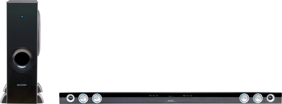 Sharp HT-SB60 soundbar speaker Black 2.1 channels