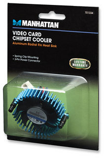 Manhattan 701334 computer cooling system Graphics card Cooler Black, Blue – image 2