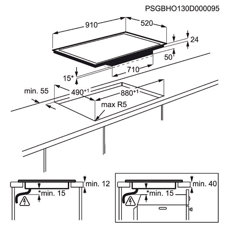 Electrolux EHX9565FOK hob Black Built-in Zone induction hob 6 zone(s) – image 5