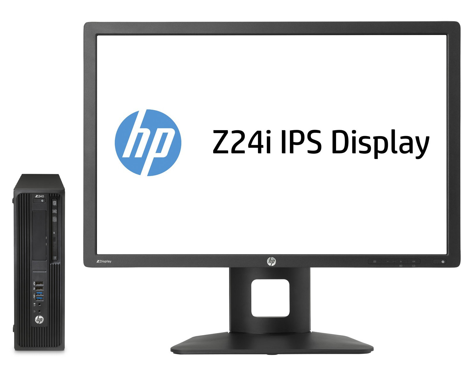 HP 240 SFF + Z24i