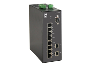 LevelOne IES-1082 network switch Managed L2 Fast Ethernet (10/100) Power over Ethernet (PoE) Black