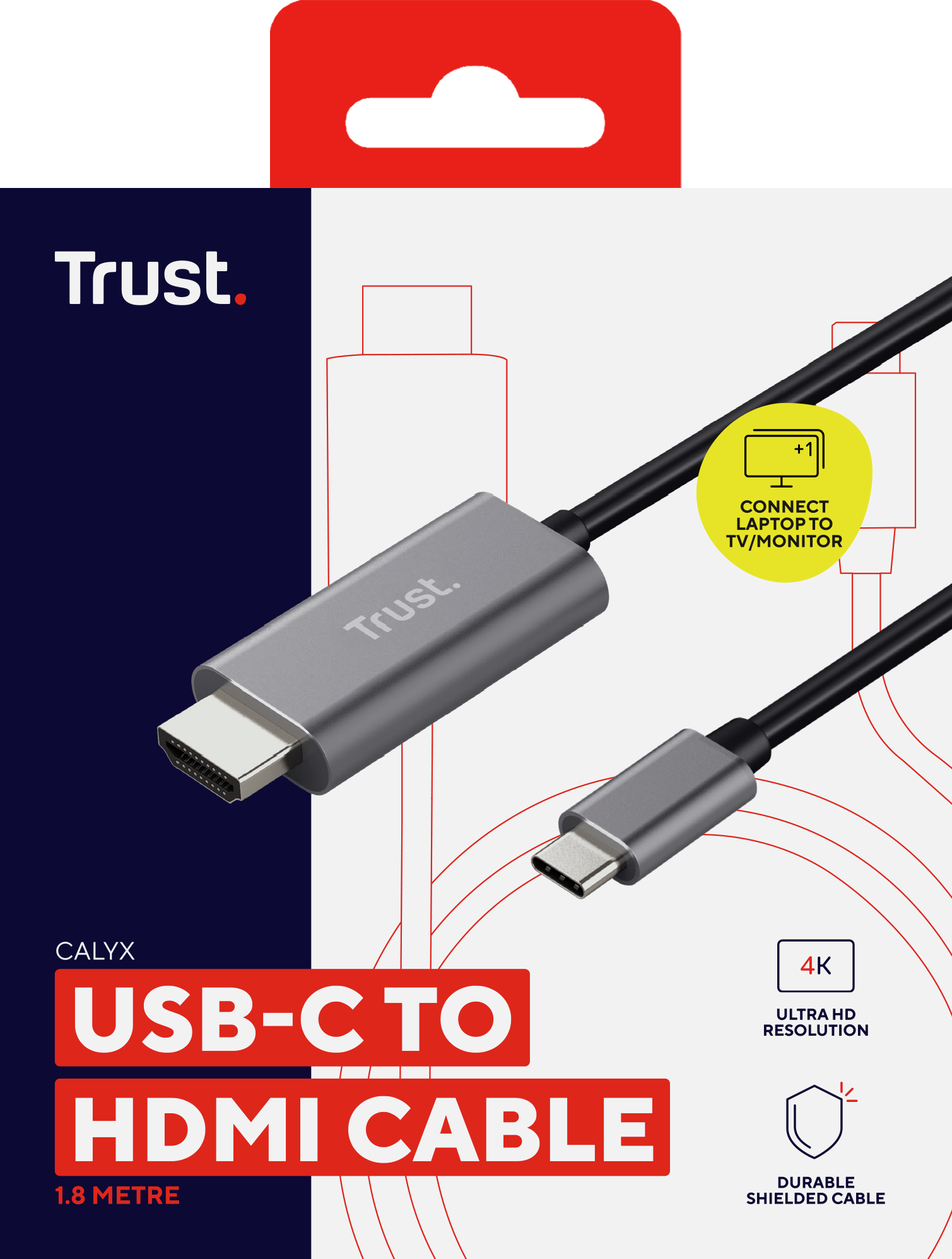 Trust Calyx USB graphics adapter Black, Metallic – image 6