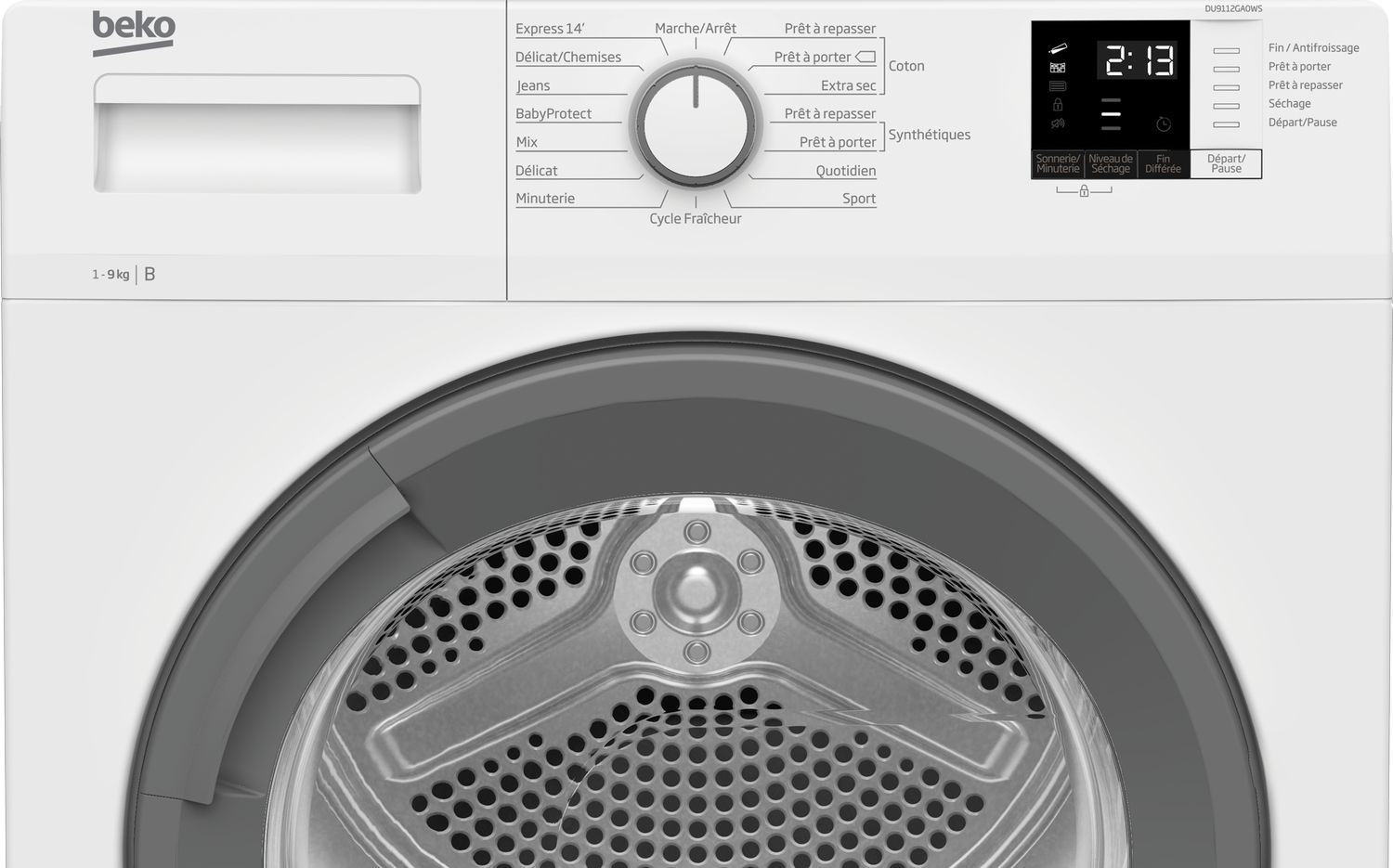 Beko DU9112GA0WS tumble dryer Freestanding Front-load – image 3