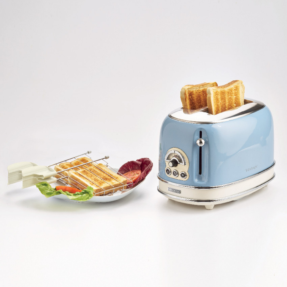 Ariete 155 Design 2 Slice Toaster with Sandwich Cages, 6 Toasting Levels – image 4