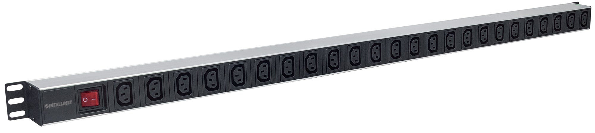Intellinet Vertical Rackmount 24-Output C13 Power Distribution Unit (PDU), With Double-Air Switch, Removable Power Cable and Rear C14 Input (Euro 2-pin plug) – image 2