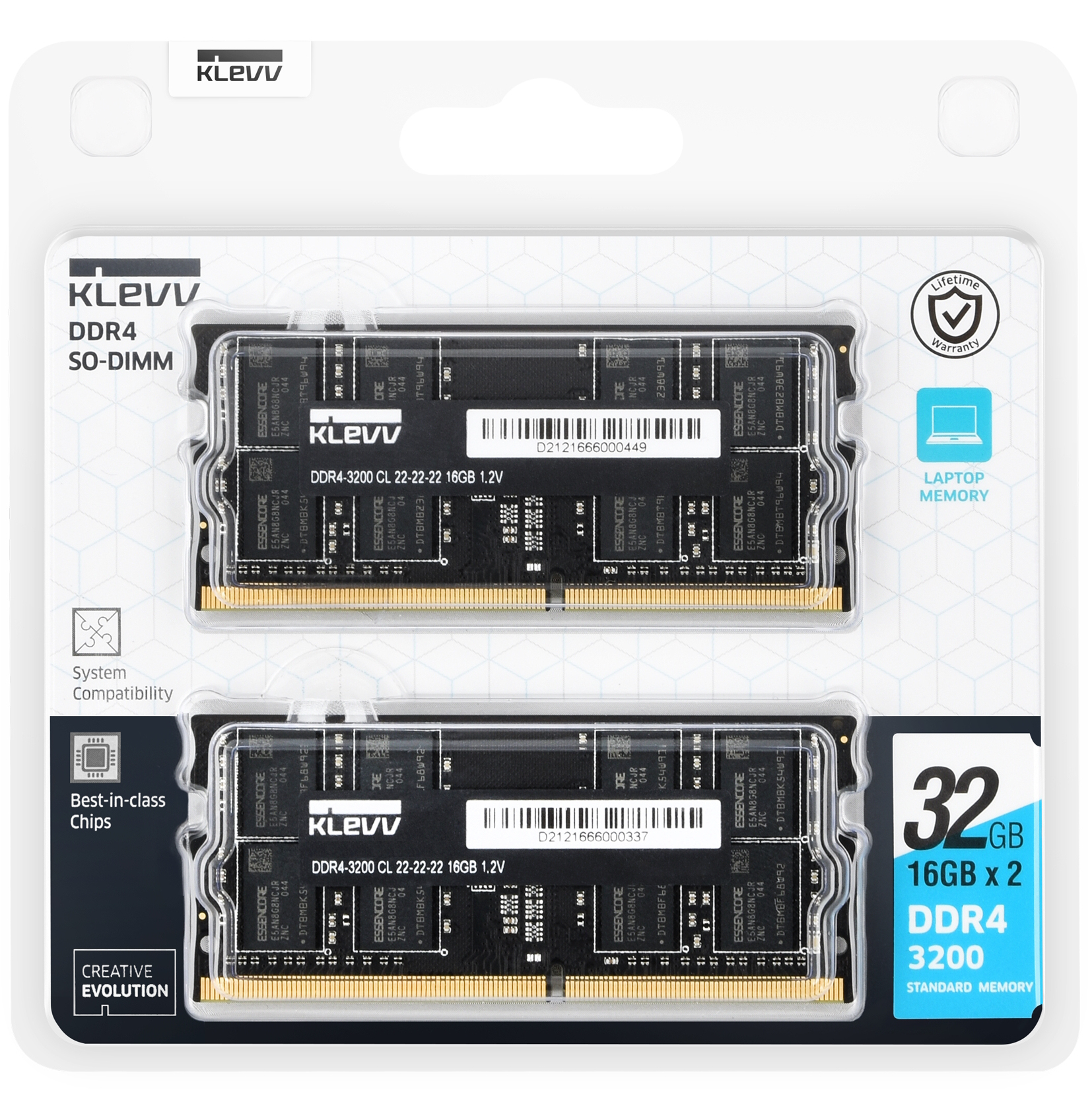 Klevv KD4AGSA80-32N220D memory module – image 3
