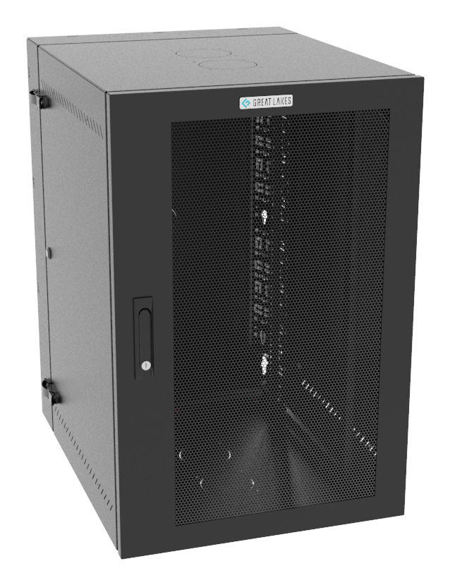 Vertiv VR Rack GL36WMCMM-B-SH-00-CM rack cabinet 19U Wall mounted rack Black – image 1