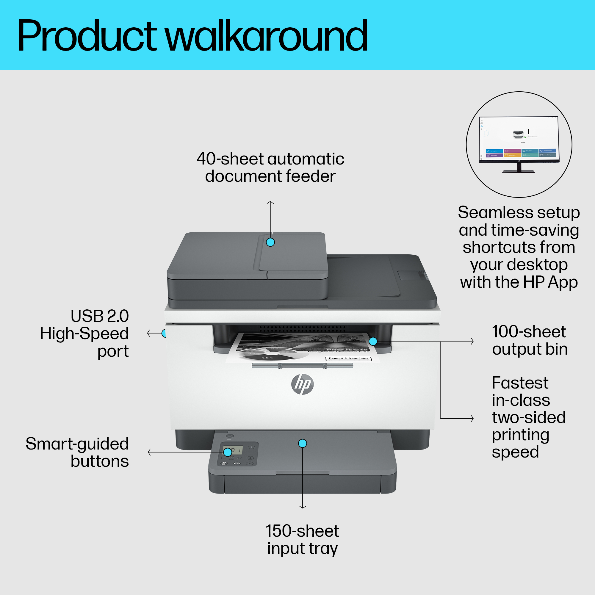 HP LaserJet MFP M234sdn Printer – image 3