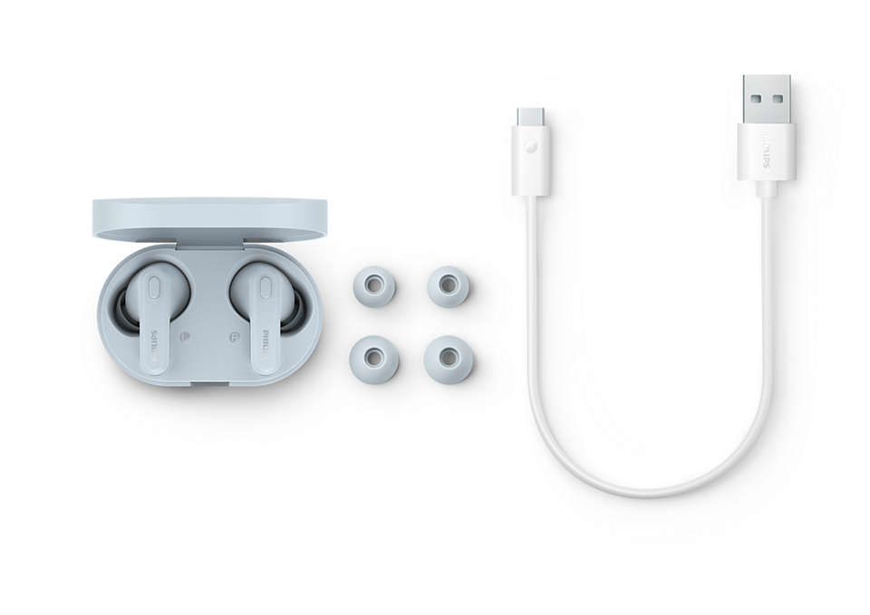 Philips TAT1108BL headphones/headset Wireless In-ear Calls/Music Bluetooth Blue – image 2