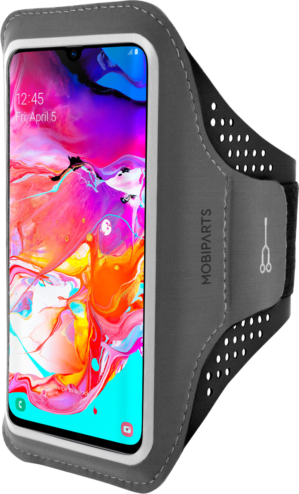 Mobiparts Comfort Fit Sport Armband Samsung Galaxy A70 (2019) Black