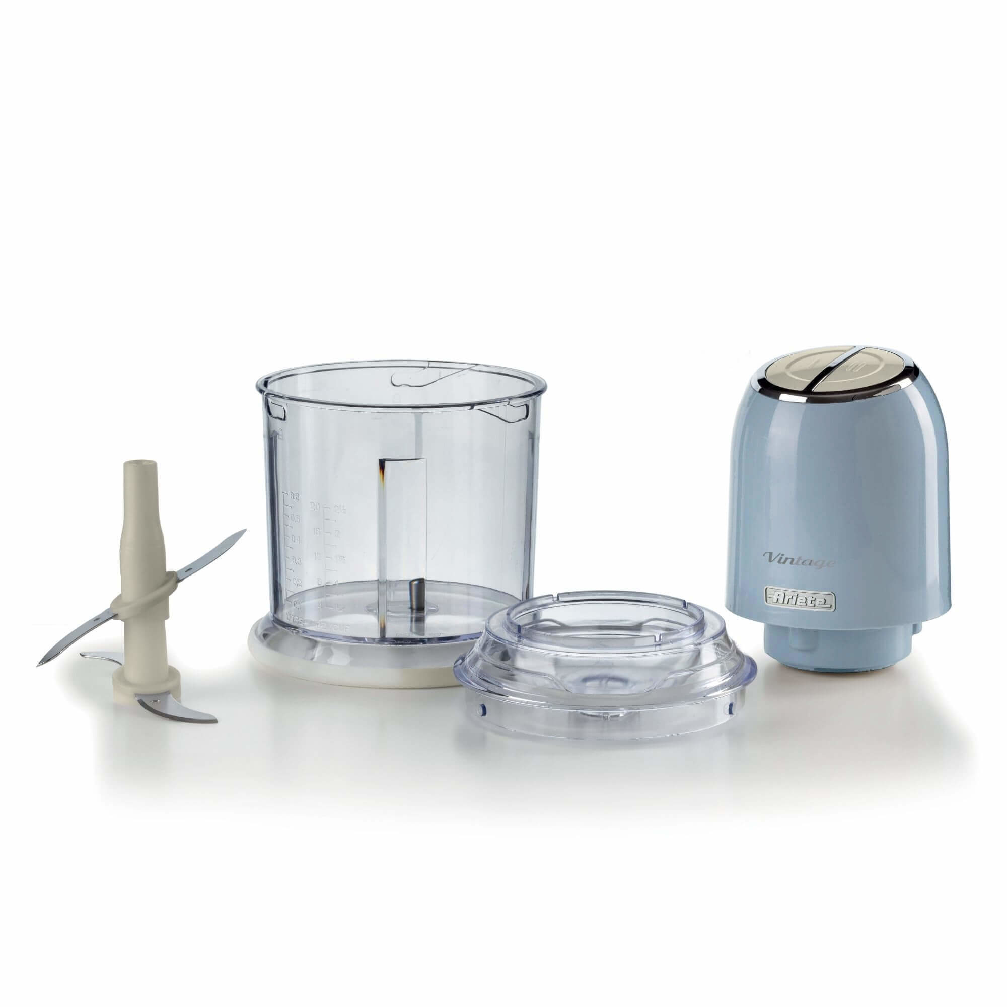 Ariete 438, Vintage Chopper, Chopper and Ice Crusher, 2 speeds, 4 stainless steel blades, 600 ml graduated cup – image 9
