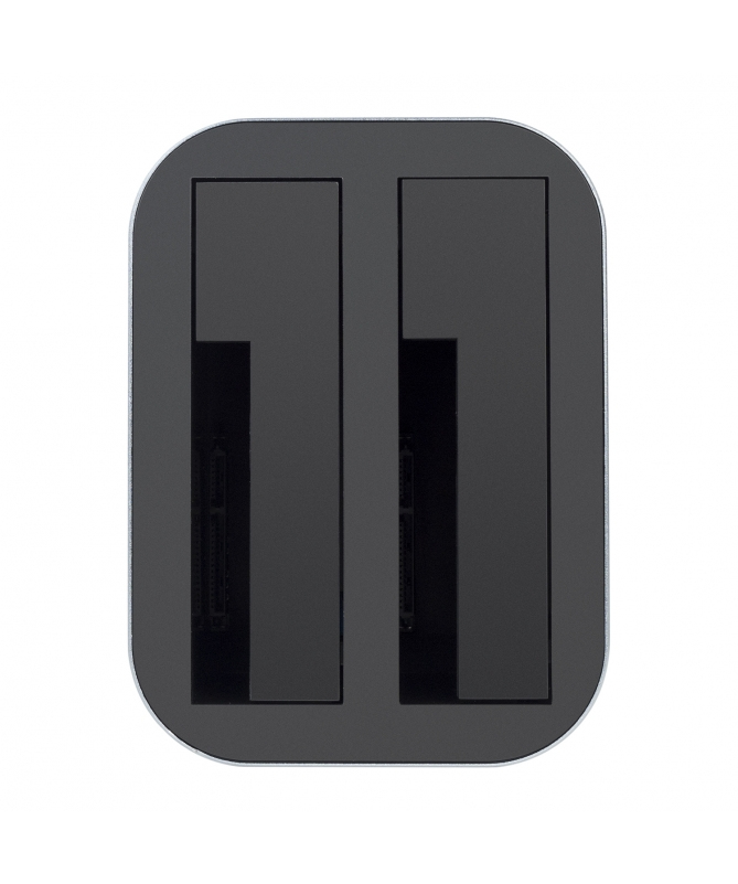Vultech DK2-USB3 storage drive docking station USB 3.2 Gen 1 (3.1 Gen 1) Type-B Black, Grey – image 4