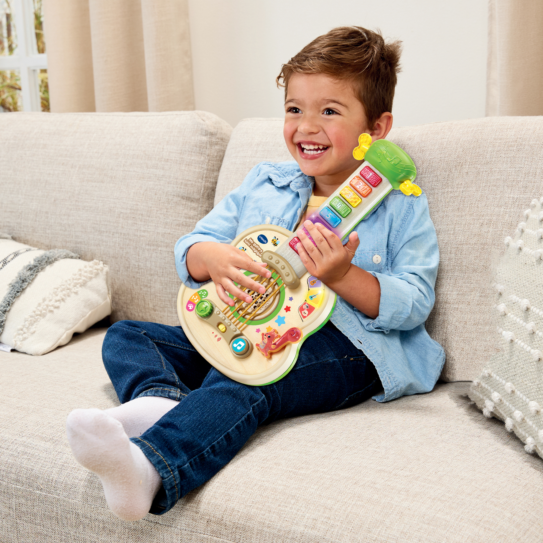 VTech MA GUITARE LUMI MAGIQUE (JOUET AVEC PARTIE BOIS CERTIFIE FSC) – image 8