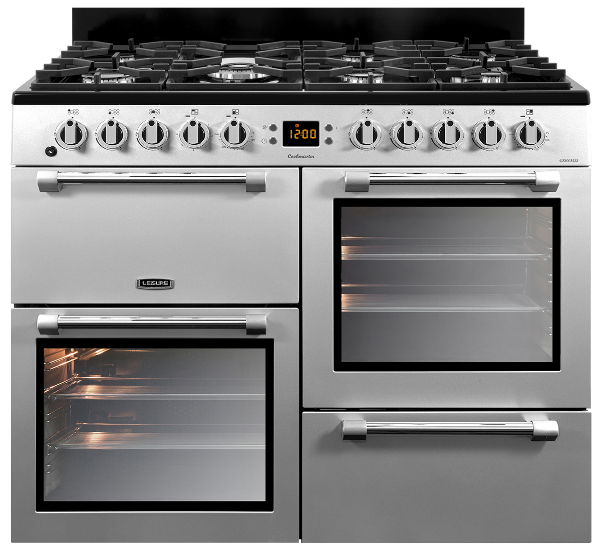 Leisure CK100F232S 100cm Dual Fuel Range Cooker with Seven Gas Burners