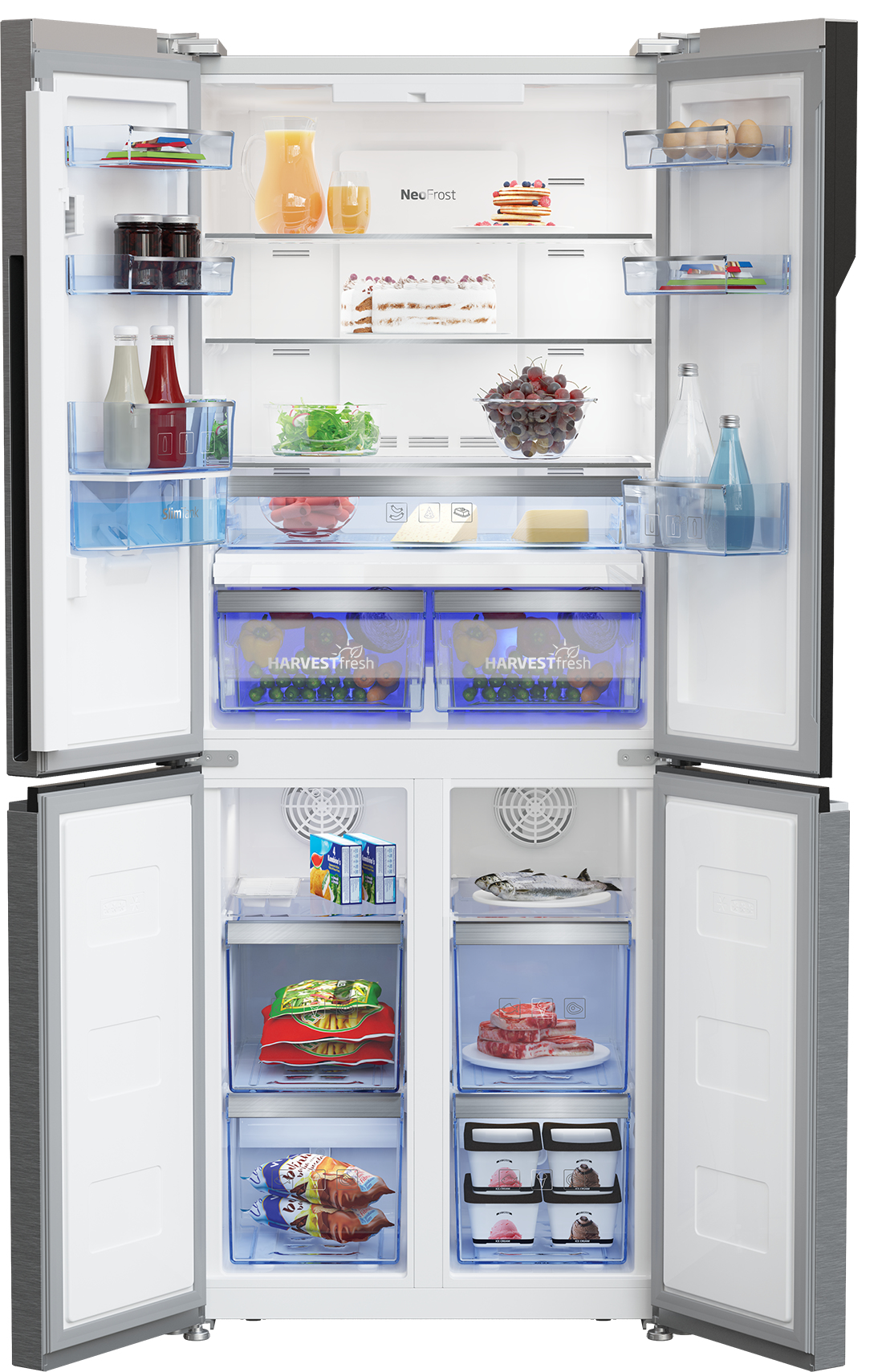 Beko GNE480EC3DVX Freestanding American Style Fridge Freeze with HarvestFresh™ – image 3