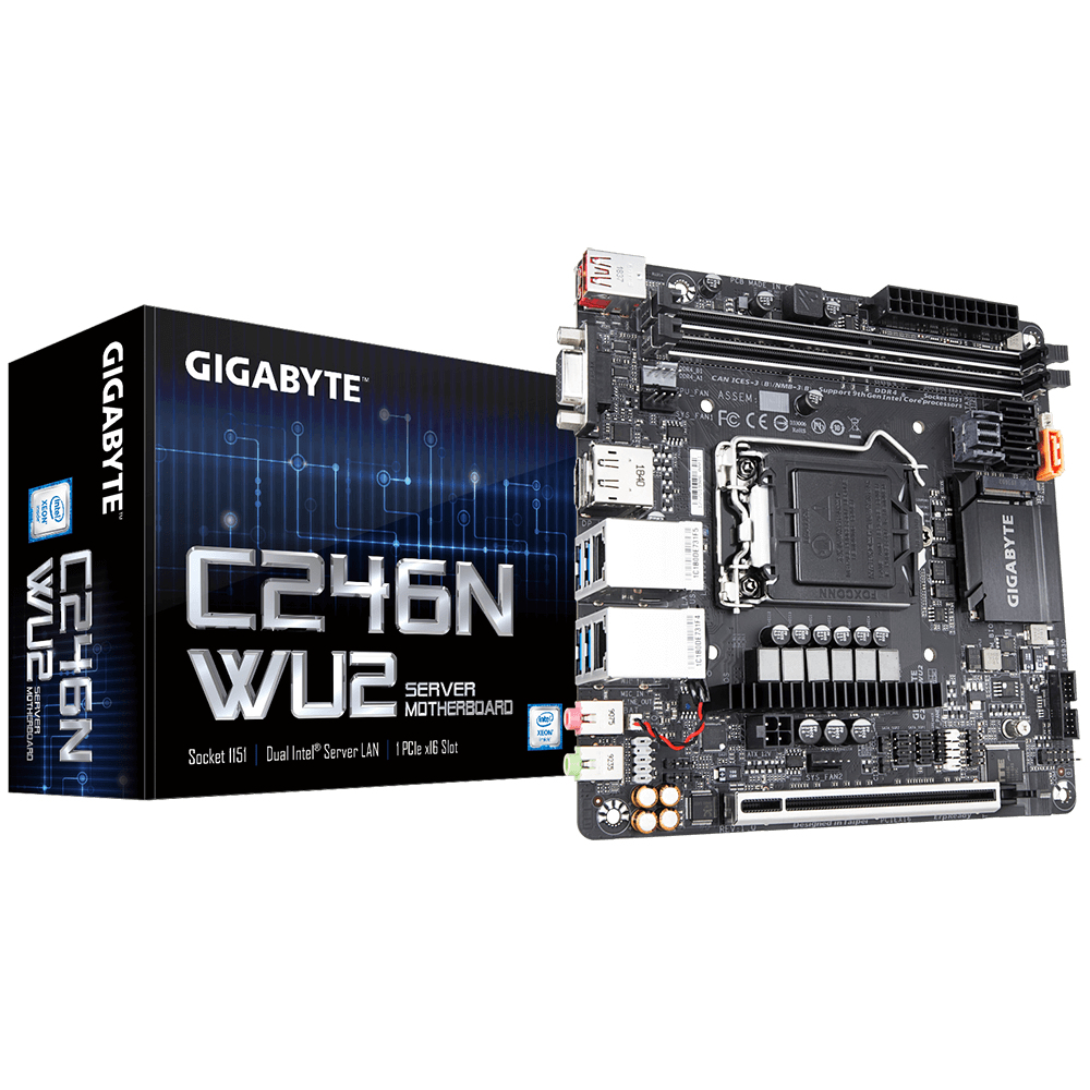 GIGABYTE C246N-WU2 motherboard Intel C246 LGA 1151 (Socket H4) mini ITX – image 1