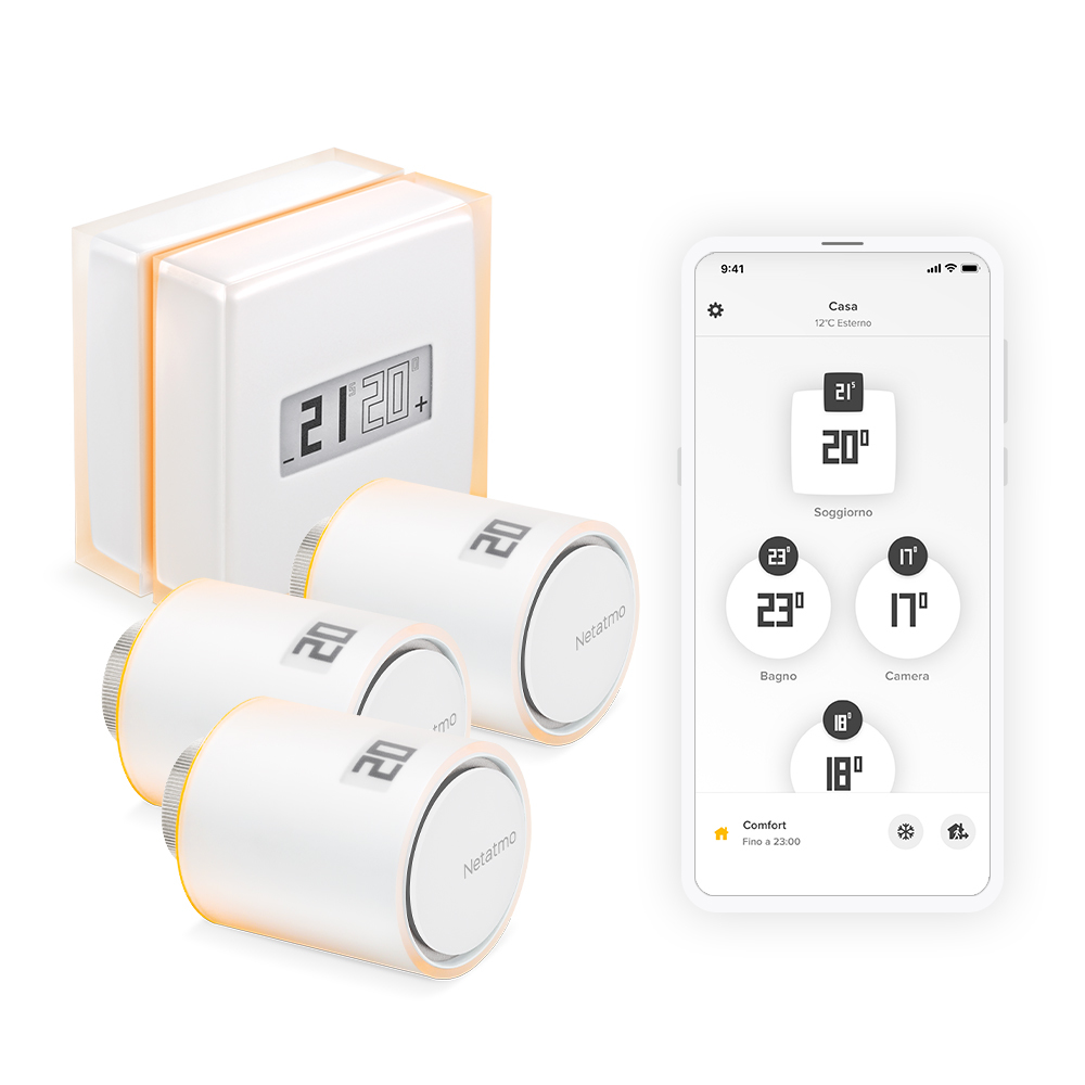 Netatmo Pack: Smart Thermostat + 3 Additional Smart Radiator Valves – image 3