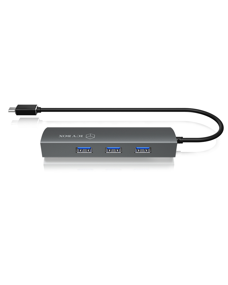 ICY BOX IB-HUB1406-C USB 3.2 Gen 1 (3.1 Gen 1) Type-C Anthracite – image 3
