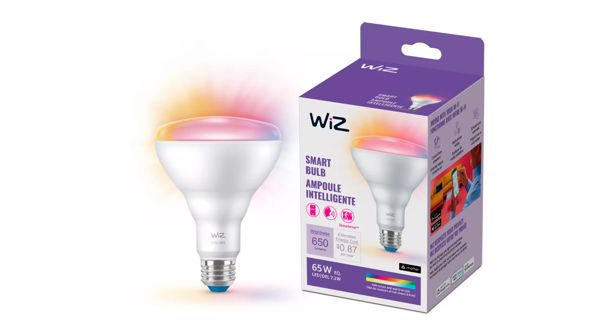 WiZ 046677603458 smart lighting Smart bulb Wi-Fi/Bluetooth – image 2