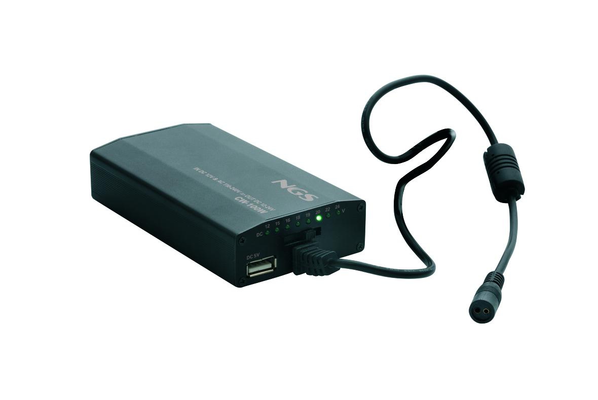 NGS CW-100W power adapter/inverter Black