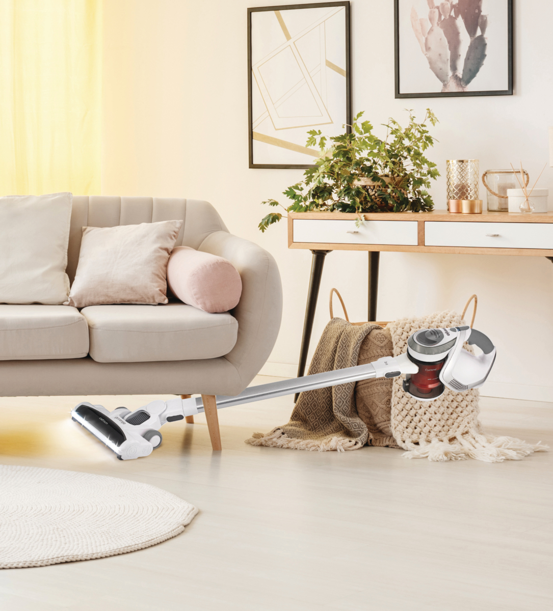 Gorenje SVC219FMW 2-in-1 stick vacuum Battery Dry HEPA Bagless White – image 3