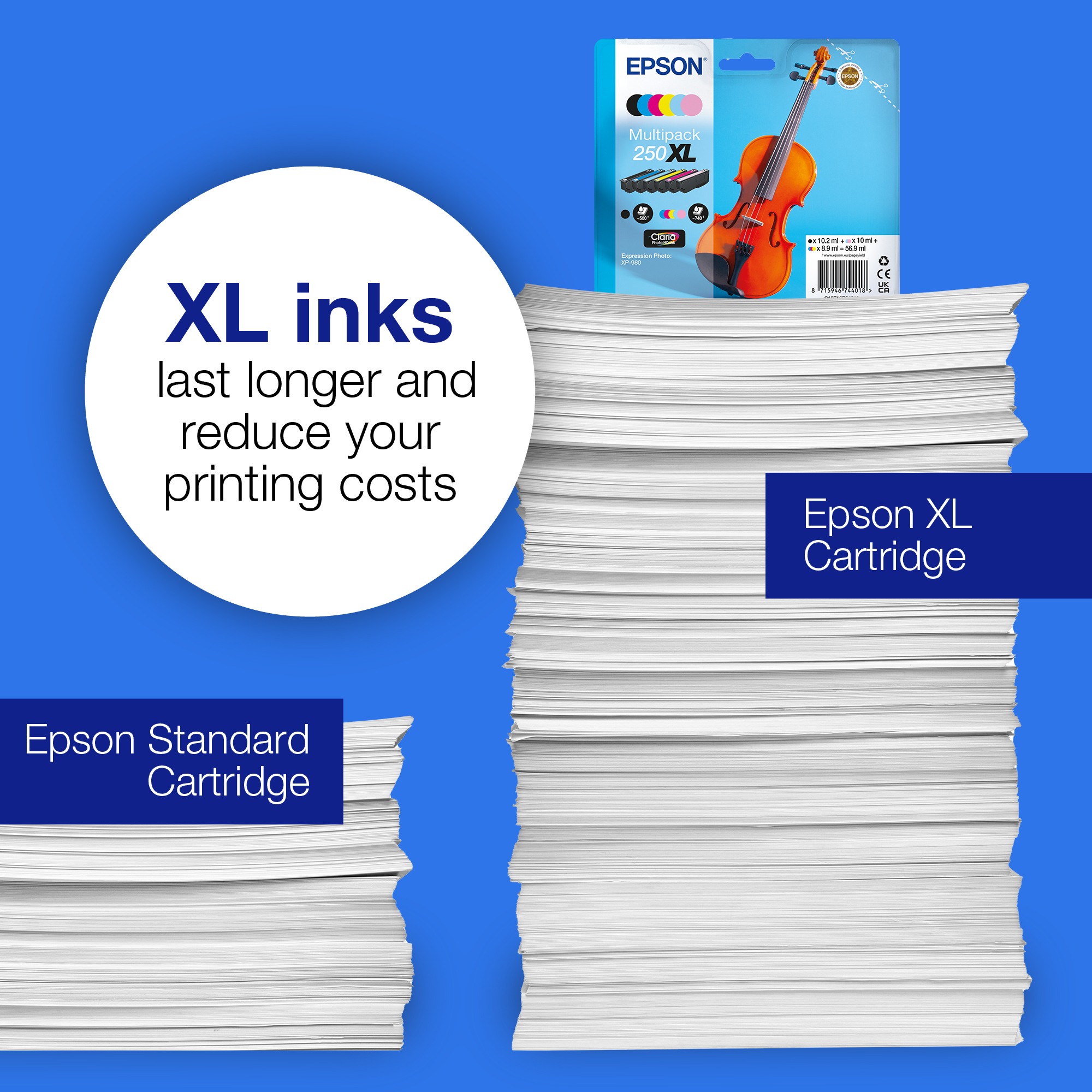 Epson Multipack 6-colours 250 Violin Claria Photo HD EasyMail Ink – image 7