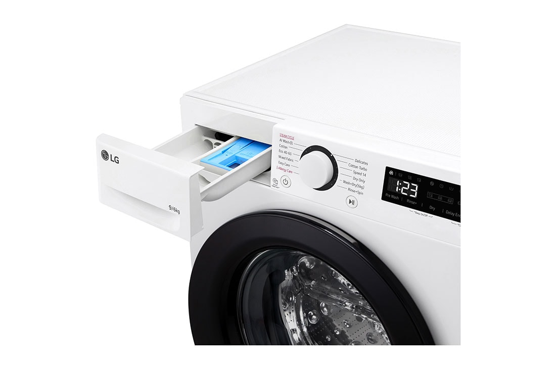 LG F4DR509SBW washer dryer Freestanding Front-load Black, White – image 5