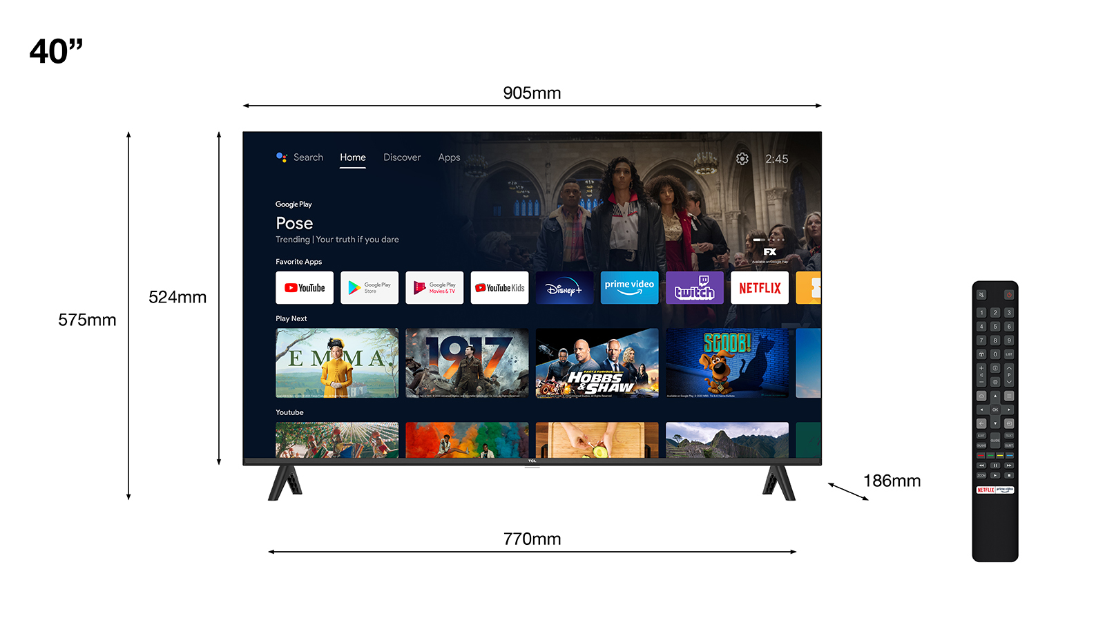 TCL S54 40S5400A TV – image 2