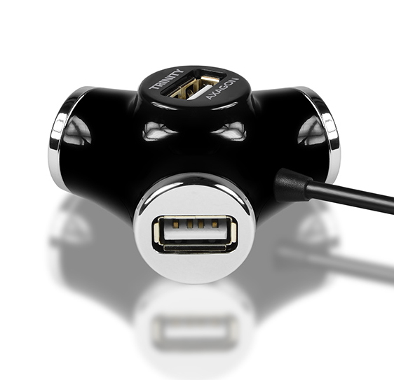 Axagon HUE-X3B interface hub USB 2.0 480 Mbit/s Black – image 4