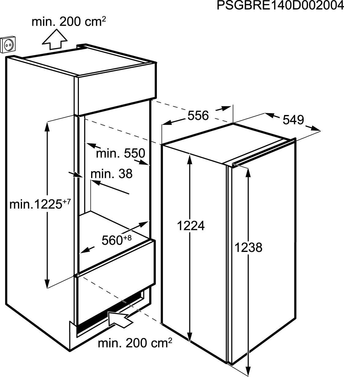 AEG SFE81231AC combi-fridge Built-in – image 4