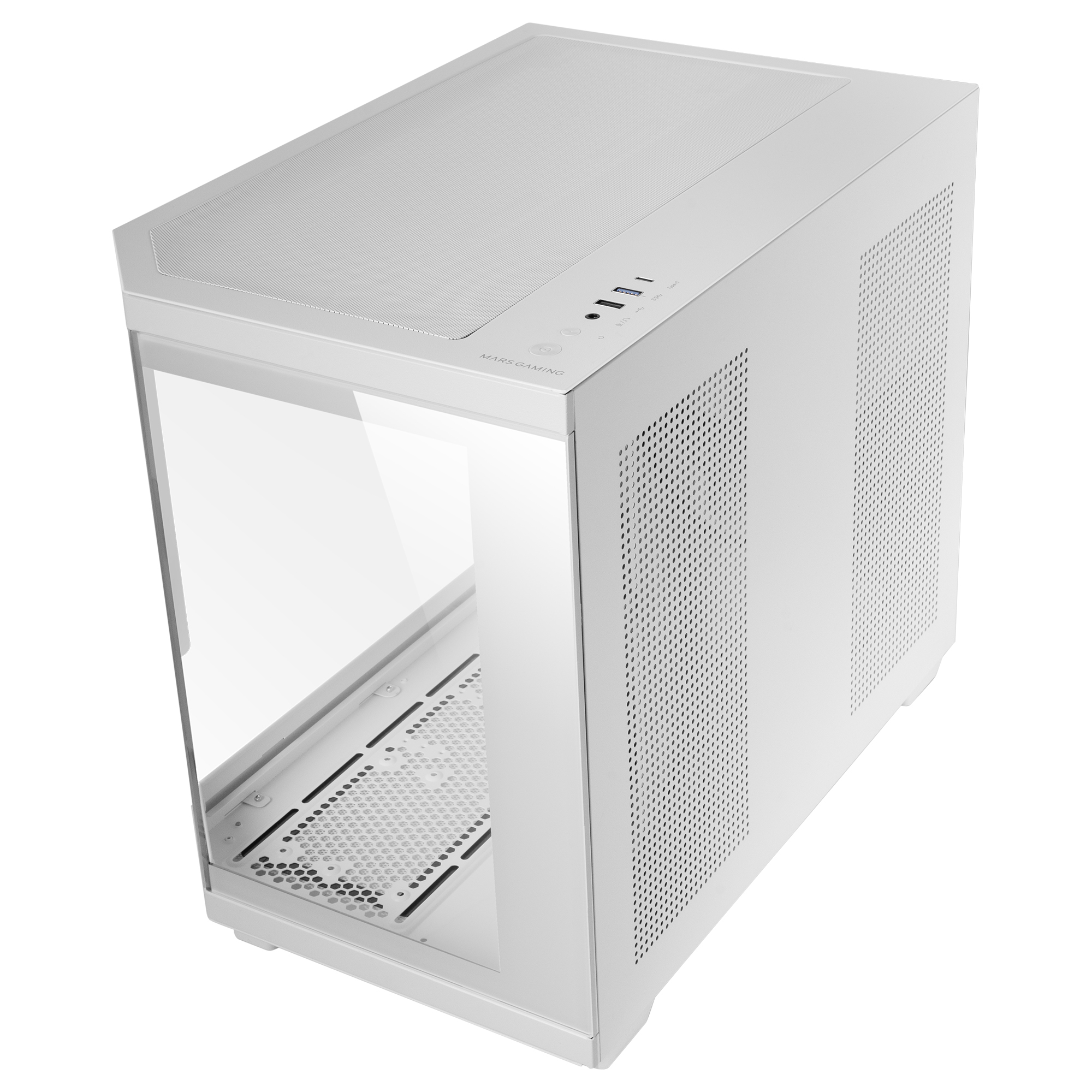 Mars Gaming MC3TCORELCDMW computer case Mini Tower White – image 4