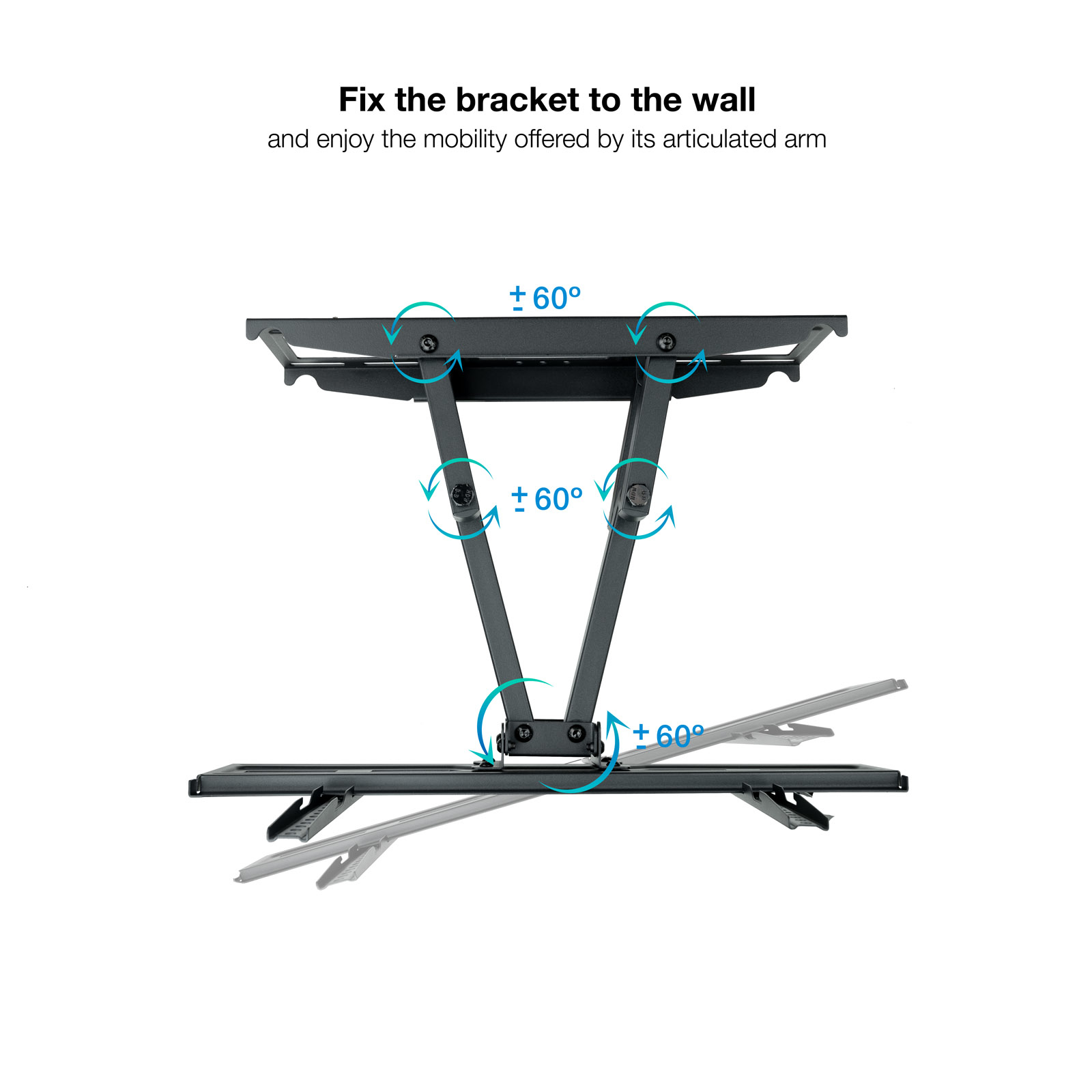 TooQ LP7846TN-B TV mount/stand – image 3