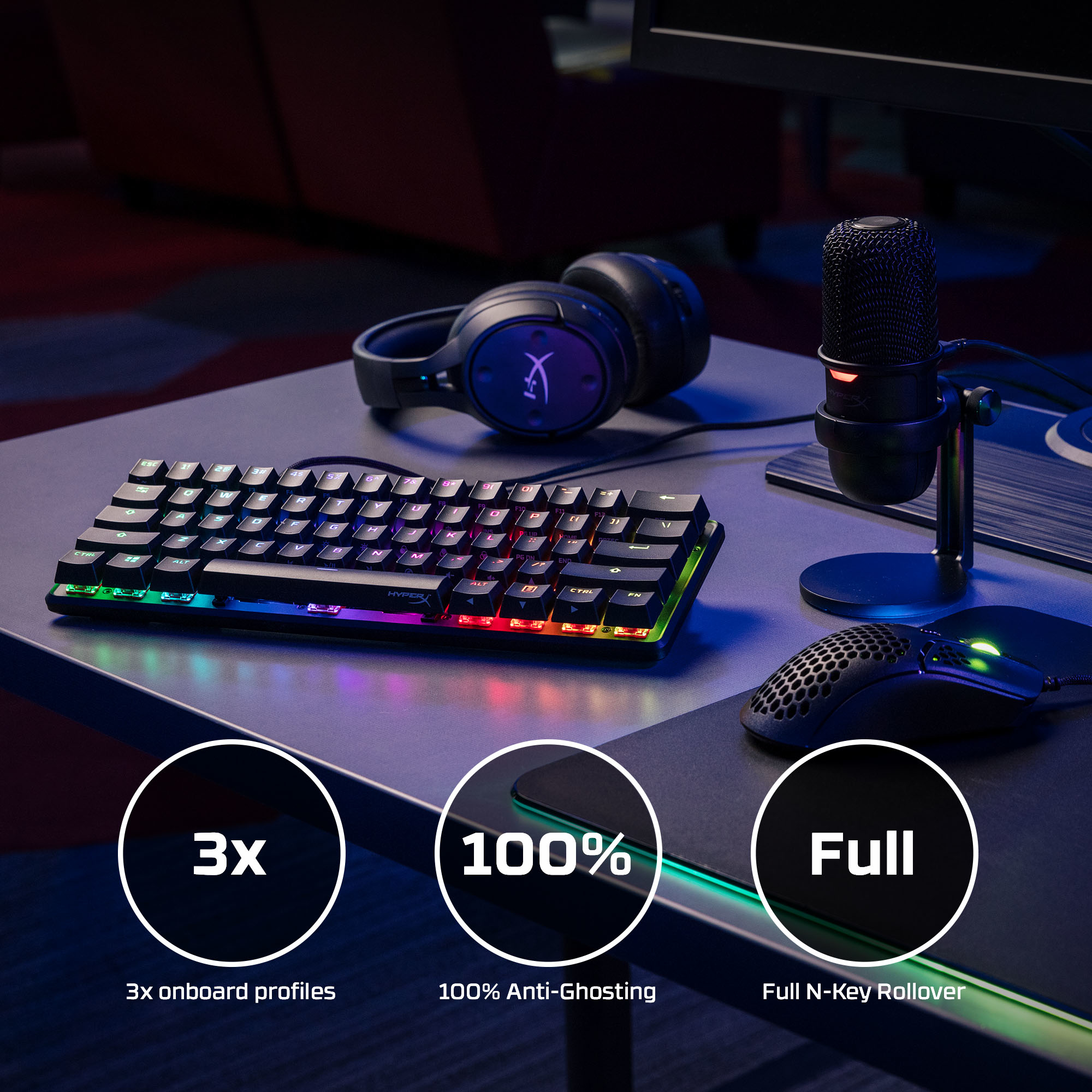 HyperX 60 Alloy Origins AQU Gaming Keyboard – image 7