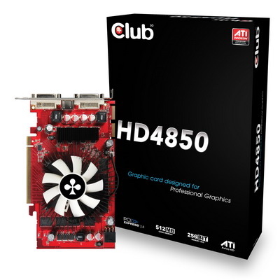 CLUB3D HD 4850, 512MB, GDDR3
