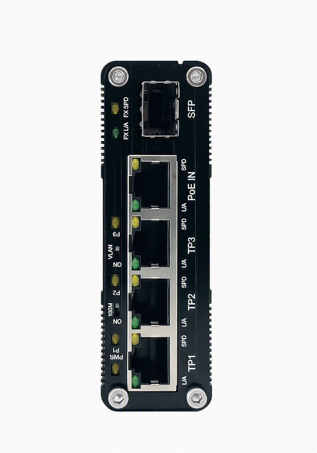 SilverNet 10/100/1000M 4 x Gigabit Ethernet, 1 x PoE In, 3 x 30w POE port, 65W Maximum power budget, 1 x Gigabit SFP slot
