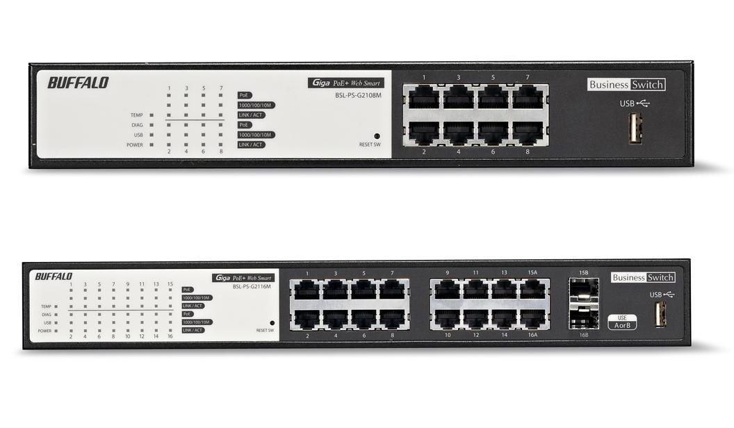 Buffalo BSL-PS-G2108M-EU network switch L2 Gigabit Ethernet (10/100/1000) Power over Ethernet (PoE) 1U Black – image 6