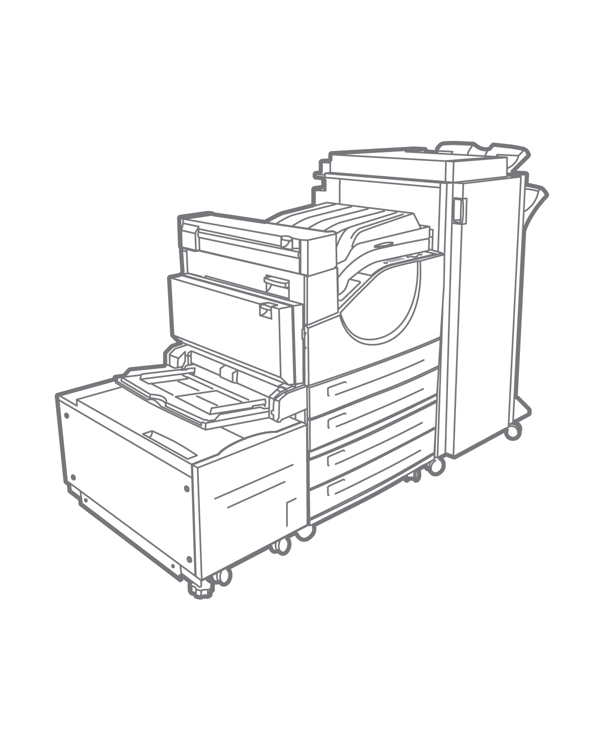 Xerox Stampante laser Phaser 5550NS, 50ppm, collegamento in rete Stampante laser – image 3