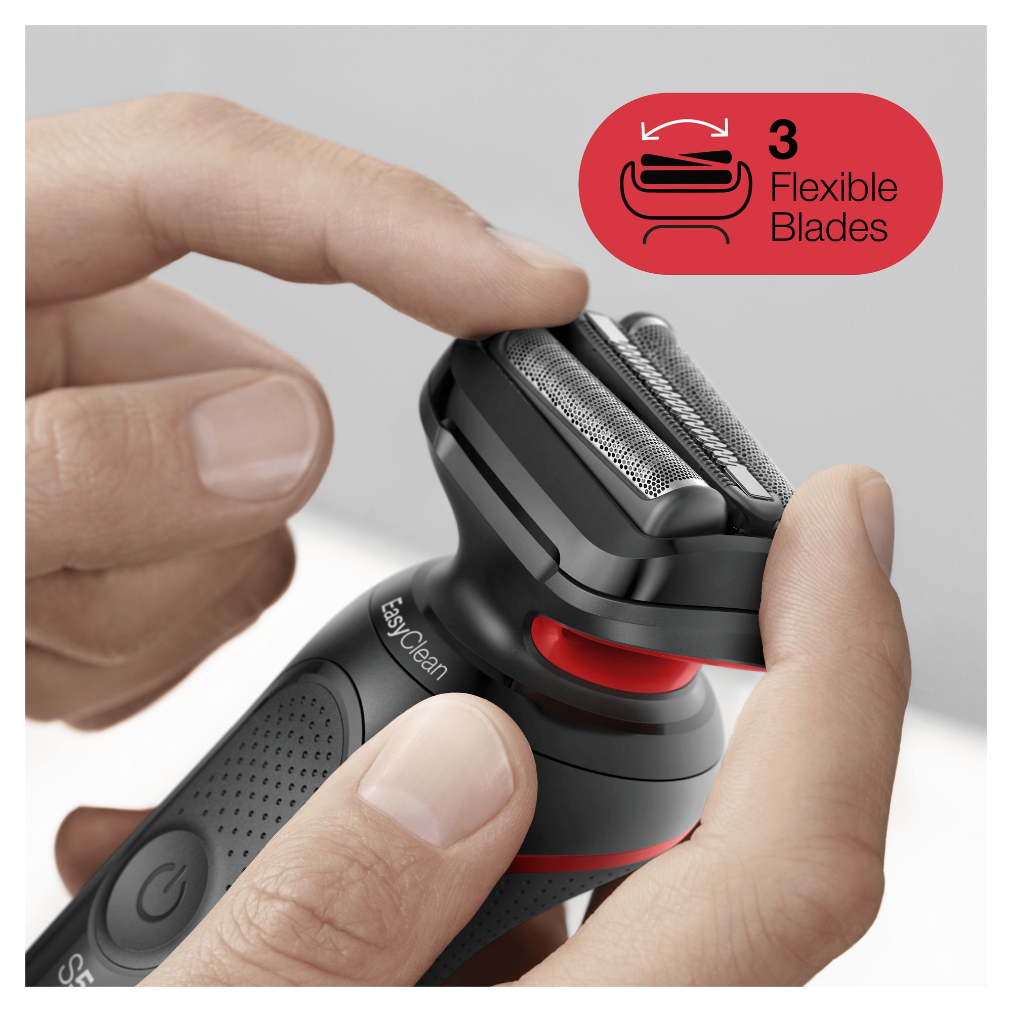 Braun Series 5 50-R1200s Foil shaver Trimmer Red – image 4