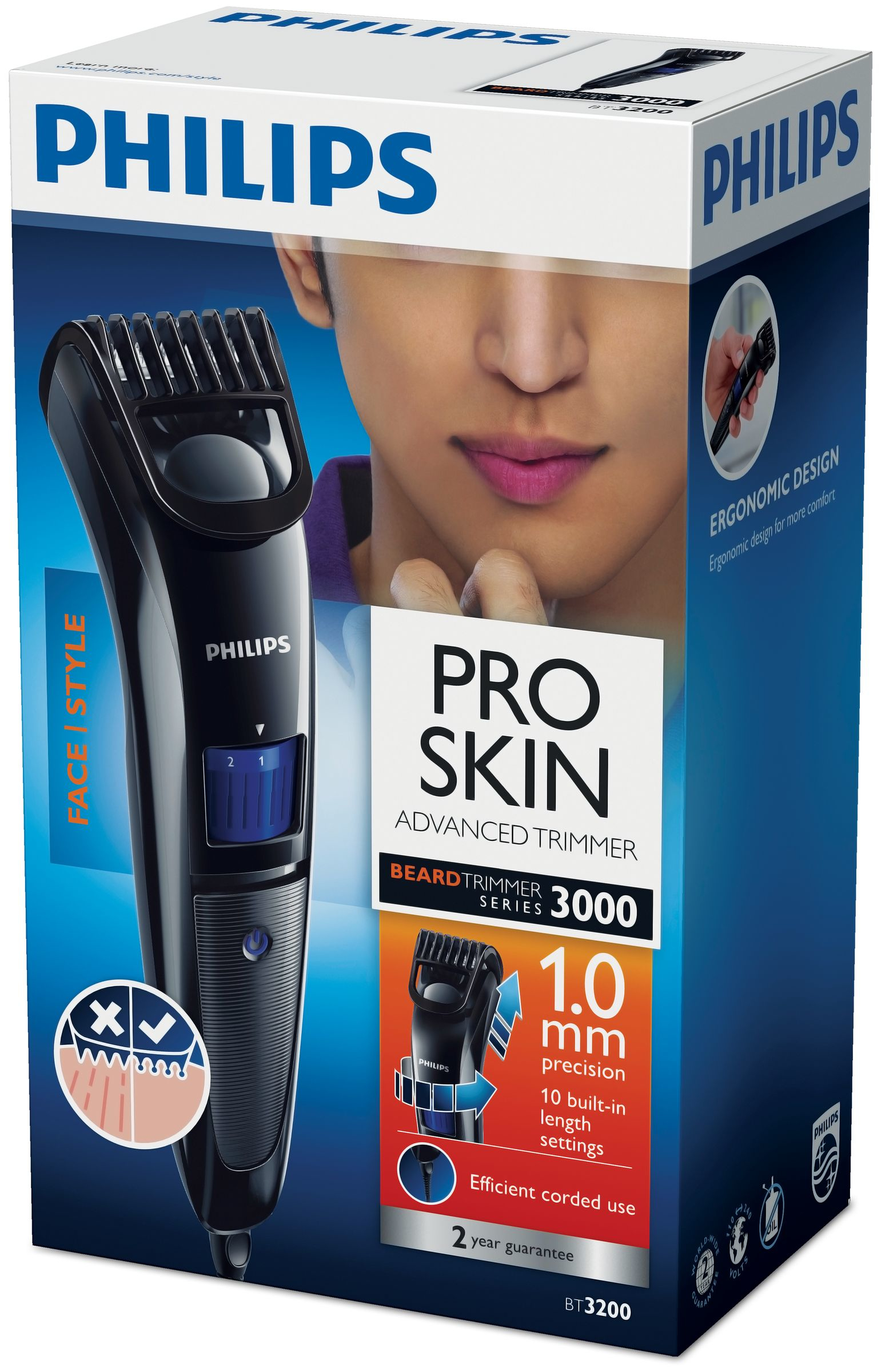 Philips BEARDTRIMMER Series 3000 BT3200/15 beard trimmer 10 – image 2