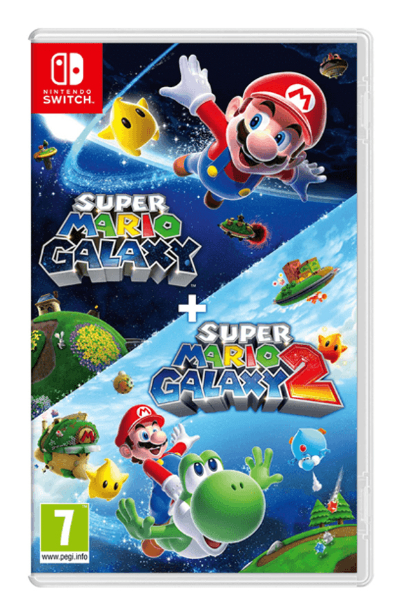 Nintendo Super Mario Galaxy + Super Mario Galaxy 2 Estándar Chino tradicional, Alemán, Holandés, Inglés, Español, Francés, Italiano, Japonés, Coreano, Portugués Nintendo Switch