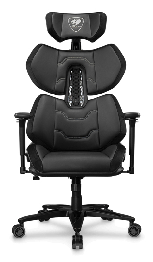 COUGAR Terminator Elite PC gaming chair Padded seat Black, Silver