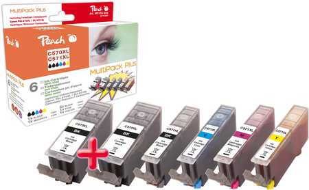 Peach 319682 ink cartridge 6 pc(s) Black, Cyan, Magenta, Photo black, Yellow